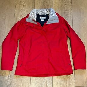 Women’s Columbia Interchange Red Jacket, Size Large
